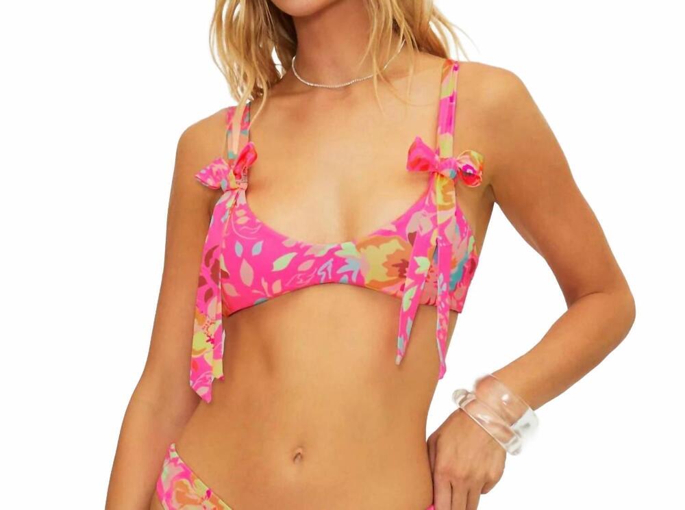 NEW BEACH RIOT darlene top in bloom lagoon